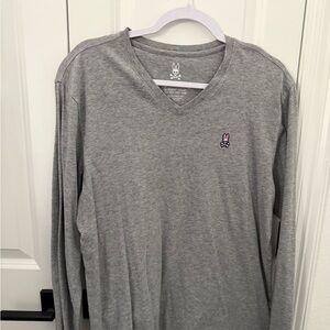 Psycho Bunny size S grey long sleeve shirt